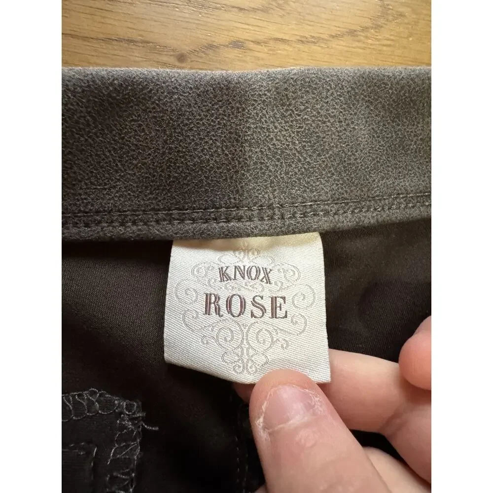 Knox Rose Pants Women Size Medium Pull On Stretch Loungewear‎ Career Office City